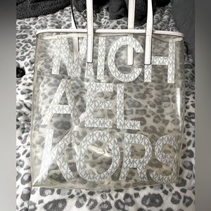 Michael Kors clear tote